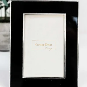 Carraig Donn Living Black & Silver Photo Frame In 4X6\\* Homeware