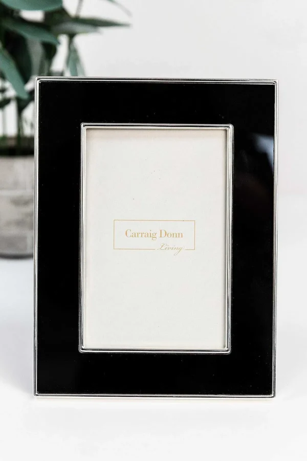 Carraig Donn Living Black & Silver Photo Frame In 4X6\\* Homeware