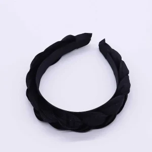 SOUL Accessories Black Velvet Plaited Hairband* Hair Bands