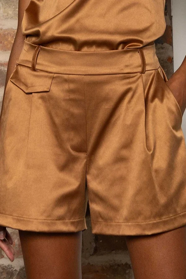 Pala D'oro Sport Blair Shorts In Bronze*Women Skirts & Shorts