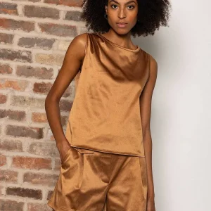 Pala D'oro Sport Blair Sleeveless Top In Bronze*Women Tops & Blouses