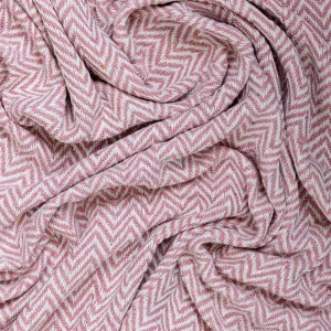 Carraig Donn Dwell Blake Pink Cotton Throw* Homeware