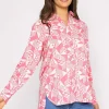 Rowen Avenue Blouse In Pink Geo Print*Women Tops & Blouses