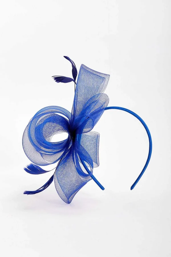 SOUL Accessories Blue Hairband Fascinator With Feathers* Fascinators