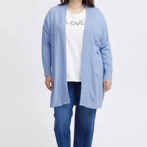 Simple Wish Blue Knitted Cardigan*Women Jumpers & Cardigans