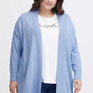 Simple Wish Blue Knitted Cardigan*Women Jumpers & Cardigans