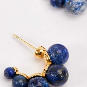 Joularie Blue Lapis Beaded Earrings*Women As Seen On Social