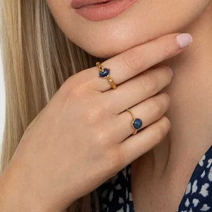 Joularie Blue Lapis Ring Size 7* Boxed Gifts