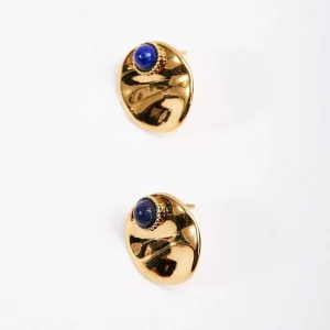 Joularie Blue Lapis Stud Earrings* Boxed Gifts