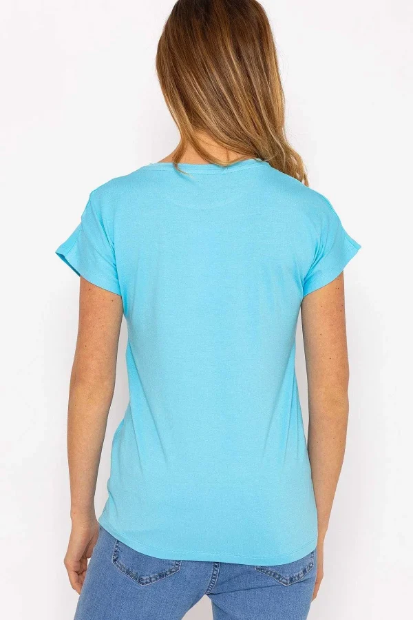 Kelly & Grace Weekend Blue Side Ruched Detail Top*Women Tops & Blouses