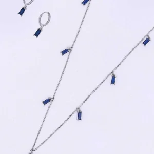 Joularie Blue Stone Necklace* Necklaces