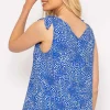 Rowen Avenue Blue Tie Shoulder Top*Women Tops & Blouses