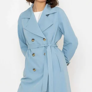 Rowen Avenue Blue Trench Coat*Women Coats & Jackets