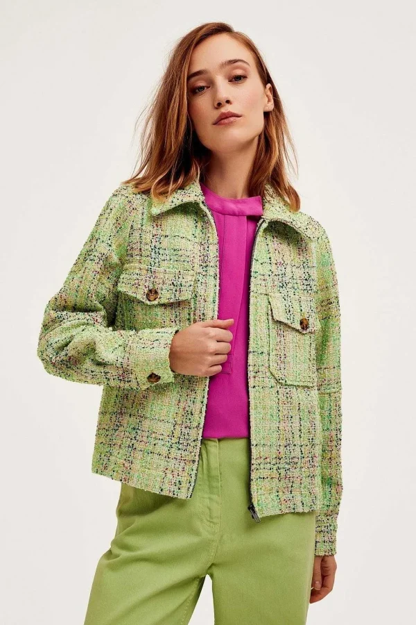 Cks Fashion Boa Jacket In Green*Women Coats & Jackets