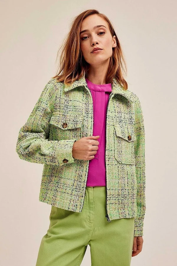 Cks Fashion Boa Jacket In Green*Women Coats & Jackets