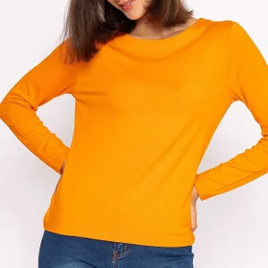 Kelly & Grace Weekend Boat Neck Top In Orange*Women Tops & Blouses