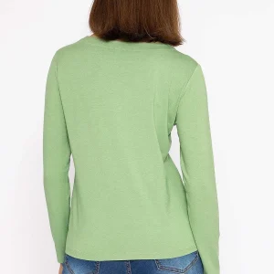 Kelly & Grace Weekend Boat Neck Top In Sage*Women Tops & Blouses