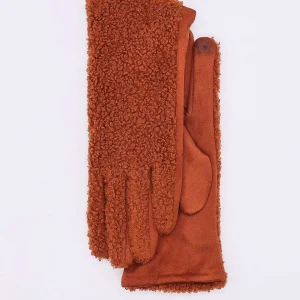 SOUL Accessories Boucle Front Glove In Tan* Gloves