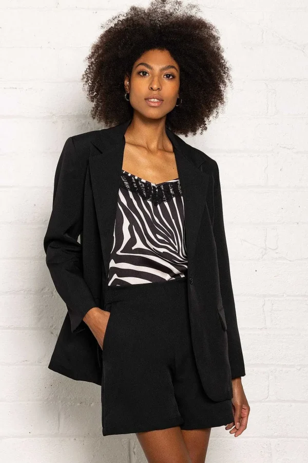 Pala D'oro Sport Boyfriend Blazer In Black*Women Blazers