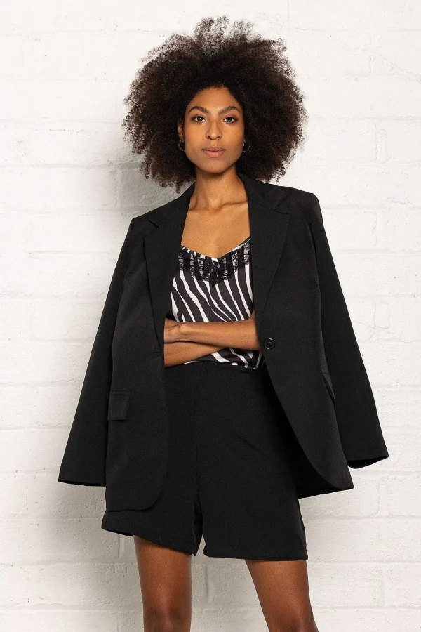 Pala D'oro Sport Boyfriend Blazer In Black*Women Blazers