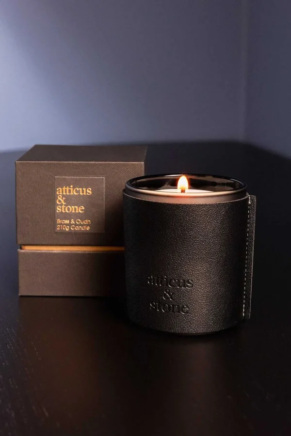 Atticus & Stone Brass And Oudh Candle* Homeware