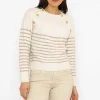 J'aime la Vie Breton Brown Stripe Knit Jumper*Women Jumpers & Cardigans