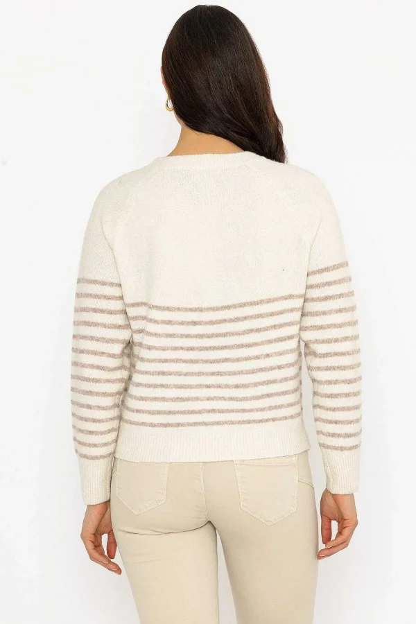 J'aime la Vie Breton Brown Stripe Knit Jumper*Women Jumpers & Cardigans