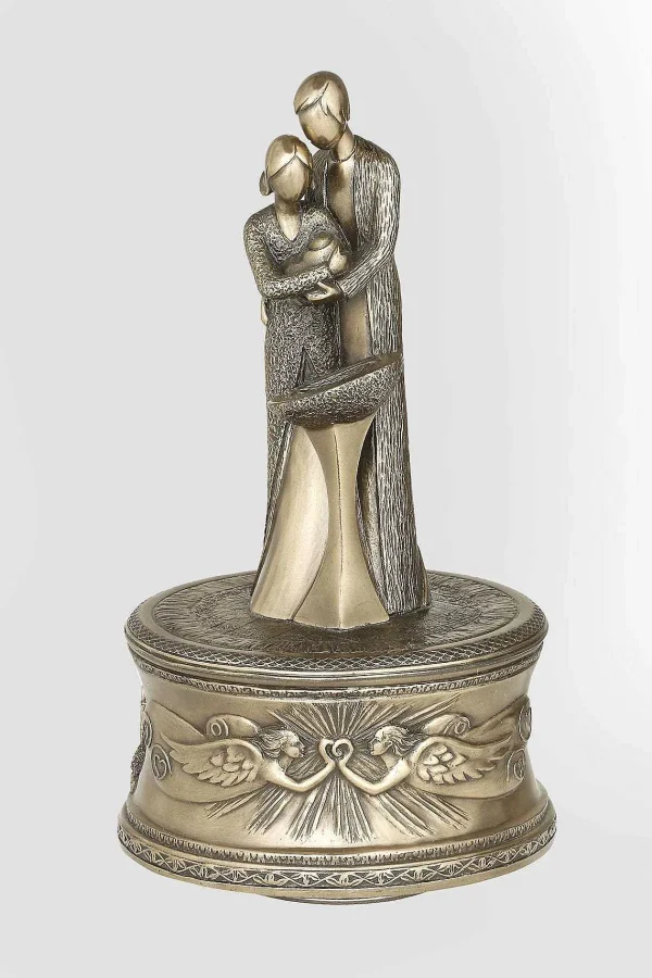 Genesis Bronze Christening Music Box* Homeware