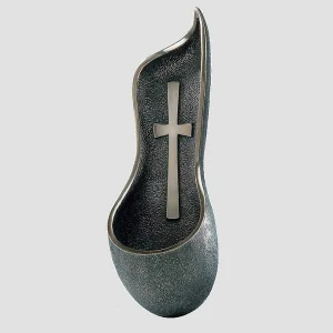 Genesis Bronze Cross Holy Water Font* Homeware