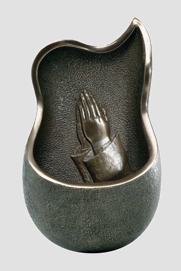 Genesis Bronze Holy Water Font Hands* Homeware