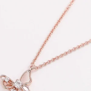 Cherish Butterfly Necklace In Rose Gold*Women As Seen On Social