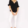 Rowen Avenue Button Blouse In Black*Women Tops & Blouses
