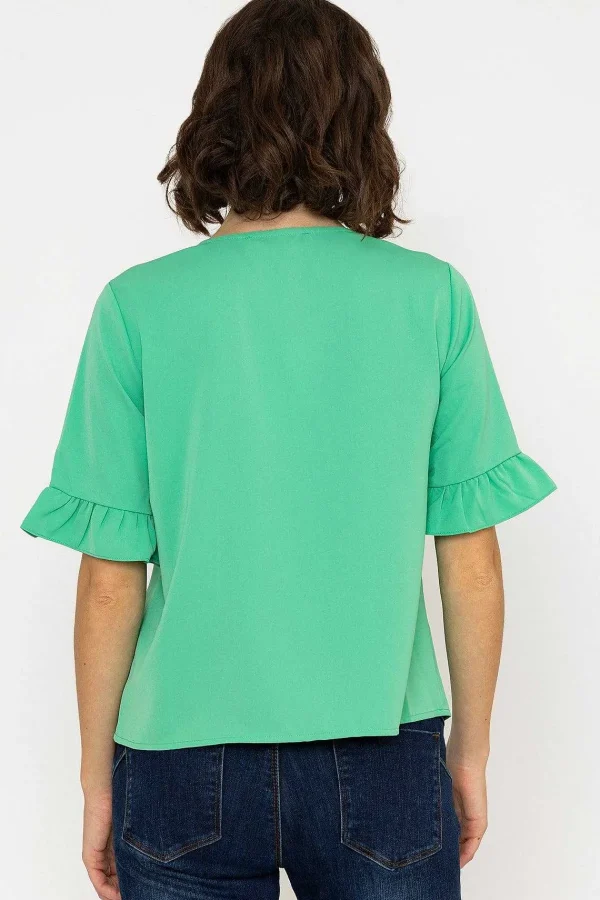 Rowen Avenue Button Blouse In Green*Women Tops & Blouses