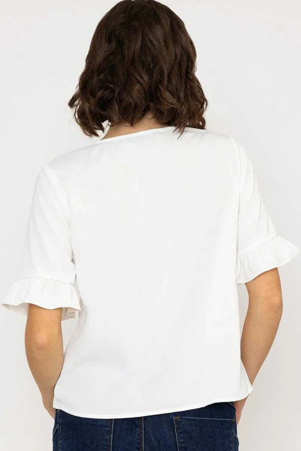 Rowen Avenue Button Blouse In Ivory*Women Tops & Blouses