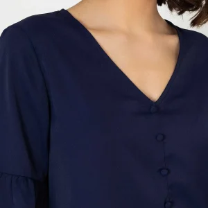 Rowen Avenue Button Blouse In Navy*Women Tops & Blouses