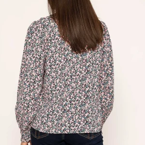 Rowen Avenue Button Blouse In Pink Print*Women Tops & Blouses