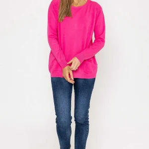 J'aime la Vie Button Detail Knit In Pink*Women Jumpers & Cardigans