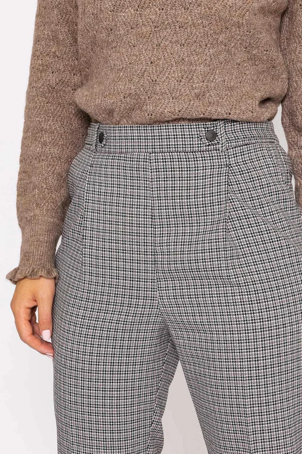 Rowen Avenue Button Detail Tailored Pant In Park Check Print*Women Jeans & Trousers