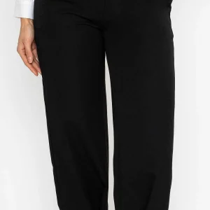 Pala D'oro Button Hem Trousers In Black*Women Jeans & Trousers