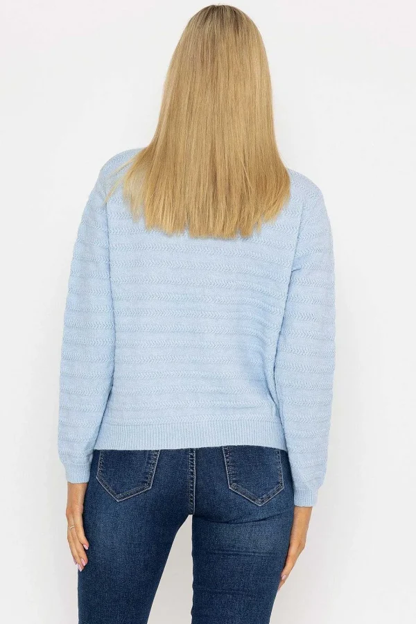 J'aime la Vie Button Up Cardigan In Blue*Women Jumpers & Cardigans