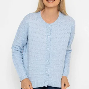J'aime la Vie Button Up Cardigan In Blue*Women Jumpers & Cardigans