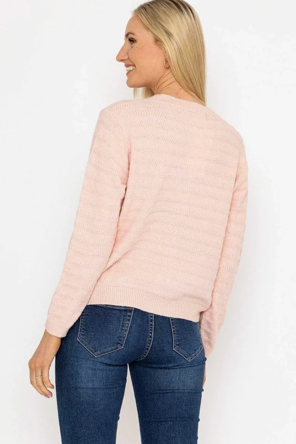 J'aime la Vie Button Up Cardigan In Pink*Women Jumpers & Cardigans