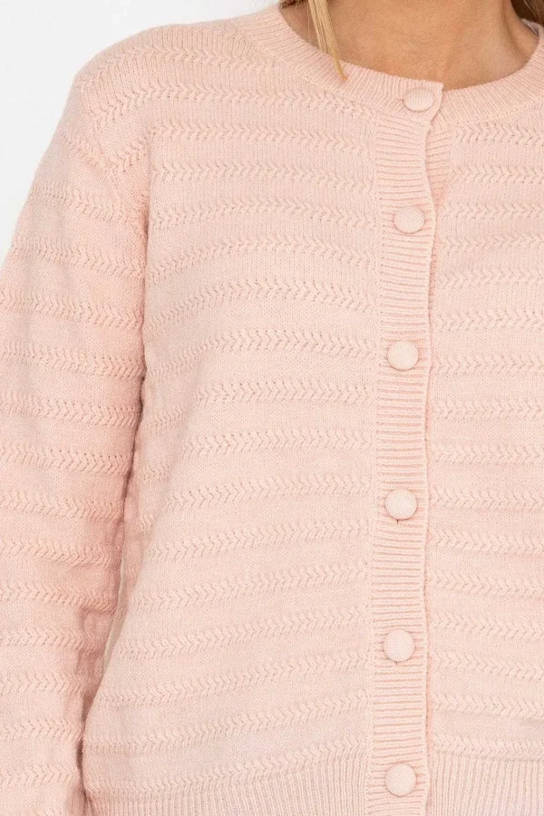 J'aime la Vie Button Up Cardigan In Pink*Women Jumpers & Cardigans