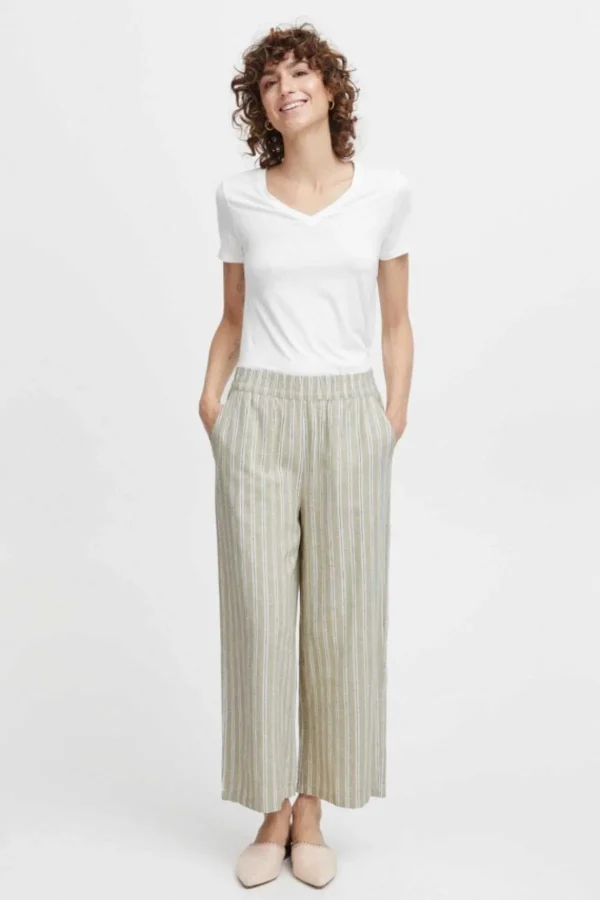 B.Young Byfalakka Beige Cropped Trousers*Women Jeans & Trousers