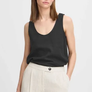 B.Young Byfalakka Black Vest Top*Women Tops & Blouses