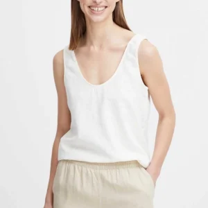 B.Young Byfalakka White Vest Top*Women Tops & Blouses