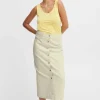 B.Young Bykatsa Cream Midi Skirt*Women Skirts & Shorts