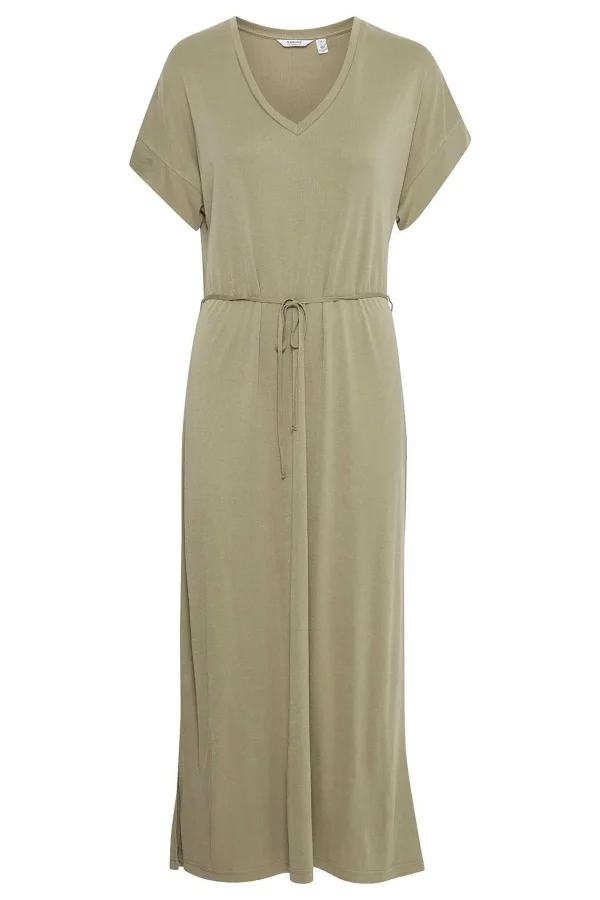 B.Young Bypireni Khaki Green Midi Dress*Women Dresses & Jumpsuits