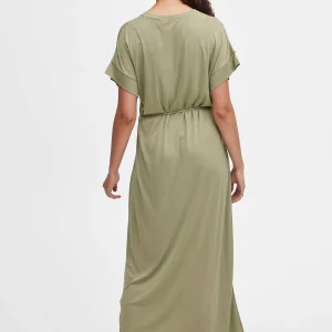 B.Young Bypireni Khaki Green Midi Dress*Women Dresses & Jumpsuits