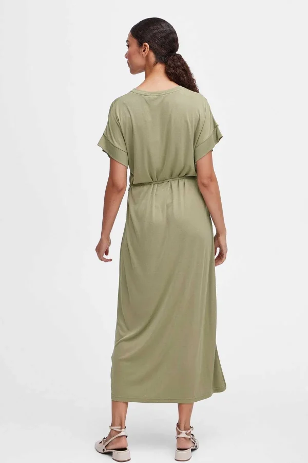 B.Young Bypireni Khaki Green Midi Dress*Women Dresses & Jumpsuits